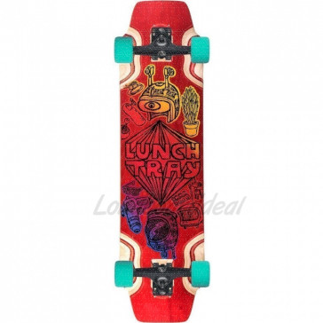 DB Lunch Tray Cartoon Red 36" longboard complete