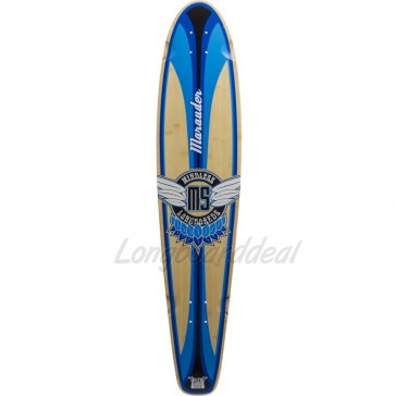 Mindless Marauder II Blue 42.5" kicktail longboard Deck