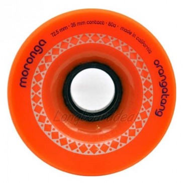 Orangatang Moronga 72.5mm 80a Orange longboard wheels