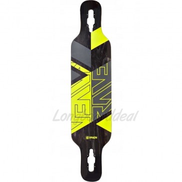 Raven Geo Yellow 41" drop-through longboard deck