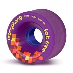 Orangatang Fat Free 65mm 83a Purple longboard wheels
