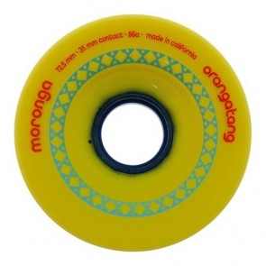 Orangatang Moronga 72.5mm 86a Yellow longboard wheels