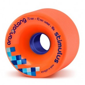 Orangatang Stimulus 70mm 80a Orange longboard wheels